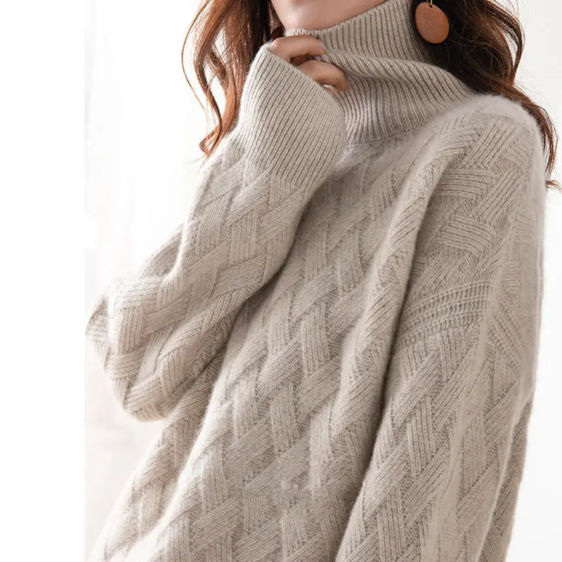 Jamy™ | Oversized Cashmere Turtleneck